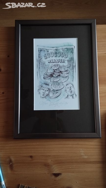 Oldrich Kulhánek litografie, číslováno