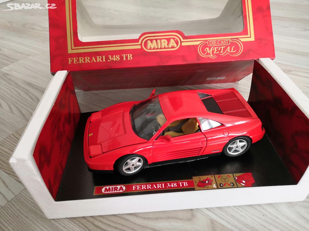 Model auta Ferrari 348 TB 1/18 MIRA + TOP