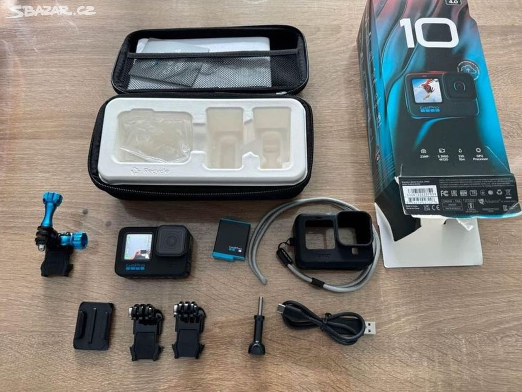 GoPro HERO 10 + 2x baterie + 128gb karta