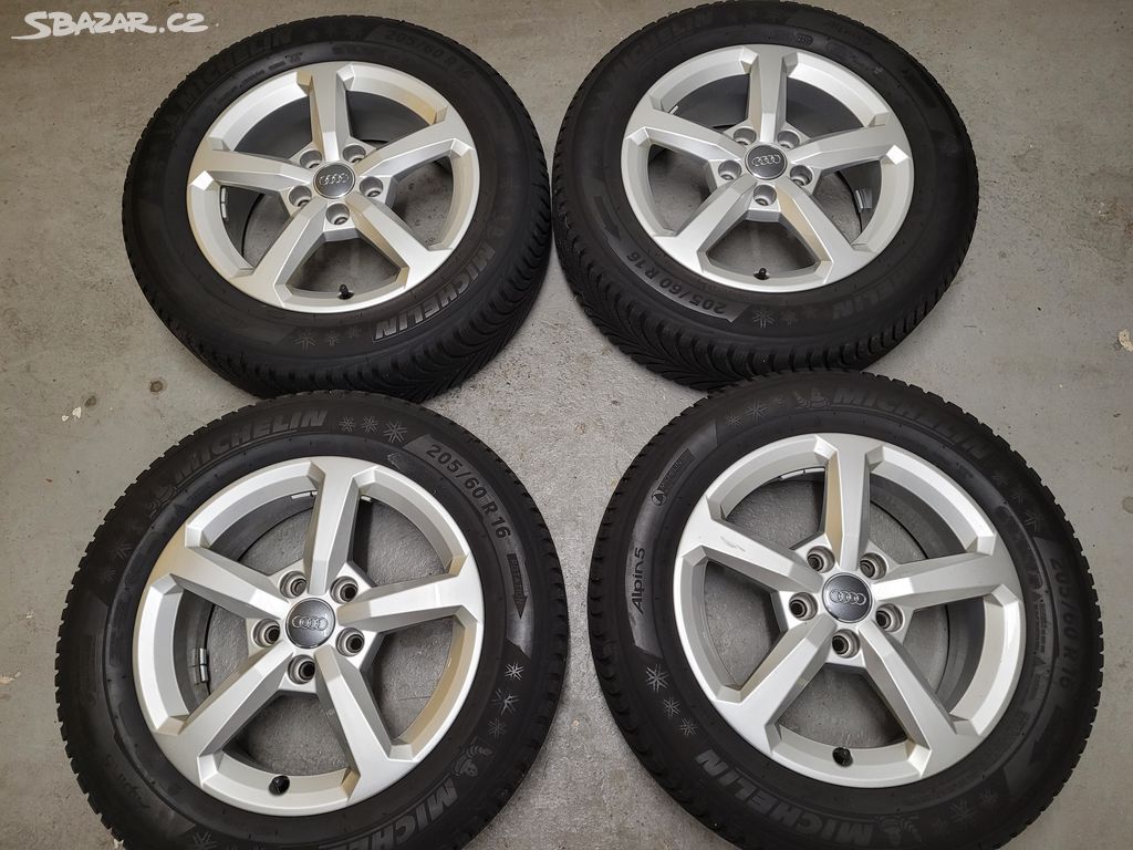 Alu 205/60 R16 zimní pneu Michelin Škoda, Audi, VW