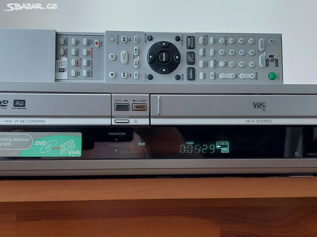 COMBO SONY RDR-VX 410 ZÁZNAM Z VHS NA DVD