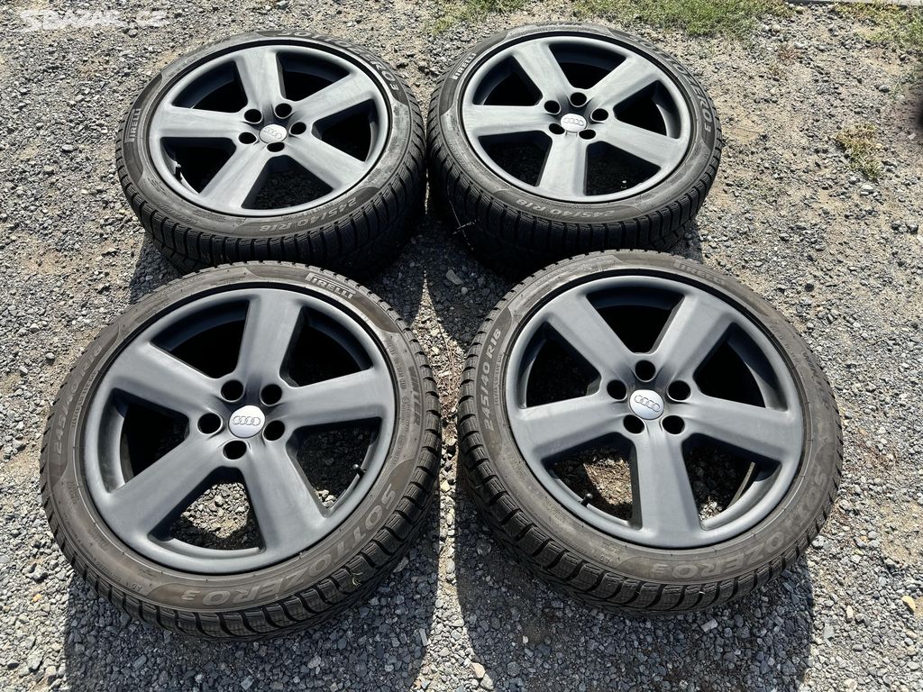 4x al kola 5x112 18 + pneu zimní 245/40 R18