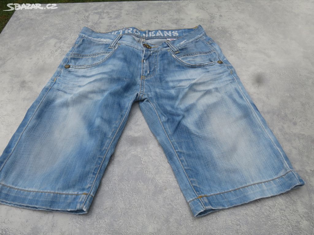 Retro Jeans vel. 26-dětské kraťasy modré, 4 kapsy