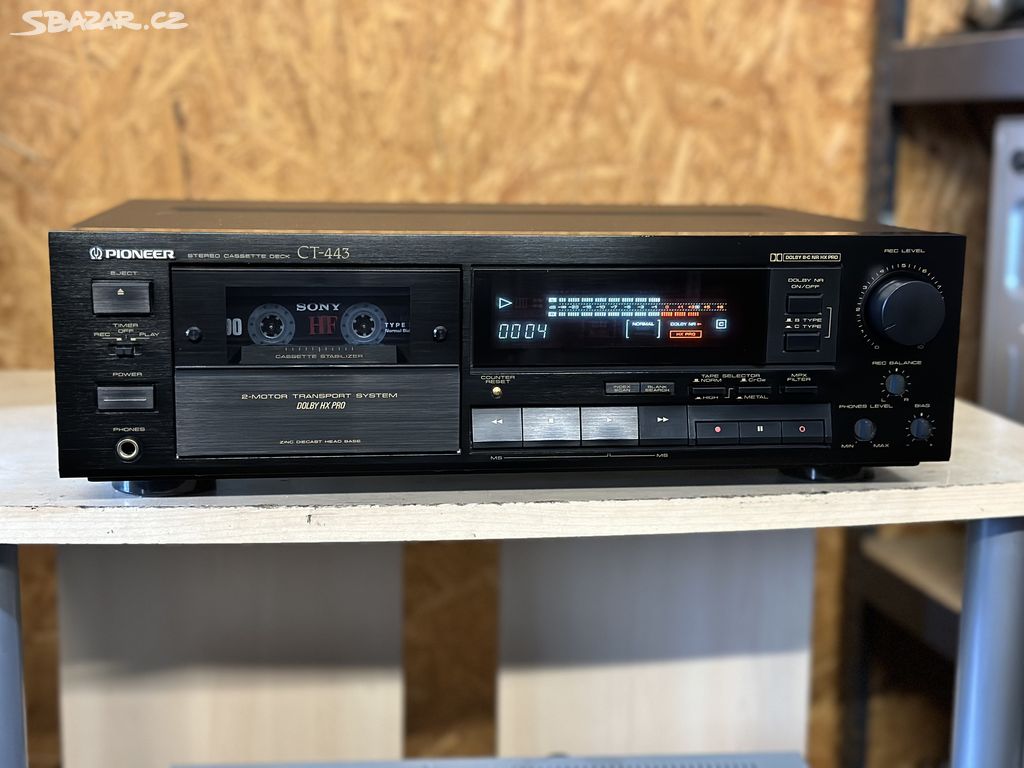 PIONEER CT-443 VÝBORNÝ STEREO TAPE DECK !!