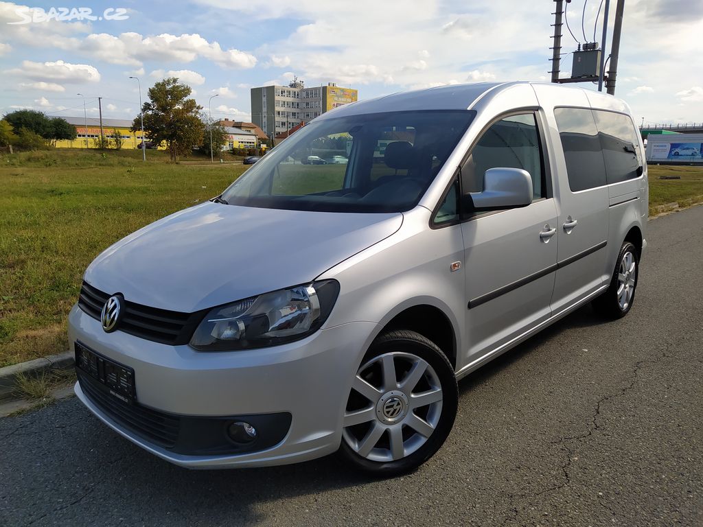 VW Caddy 2.0 TDi Maxi, navi, 7míst, tažné, webasto