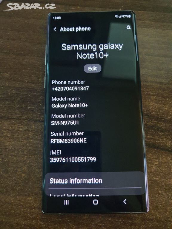 Samsung galaxy note 10 plus v zaruce