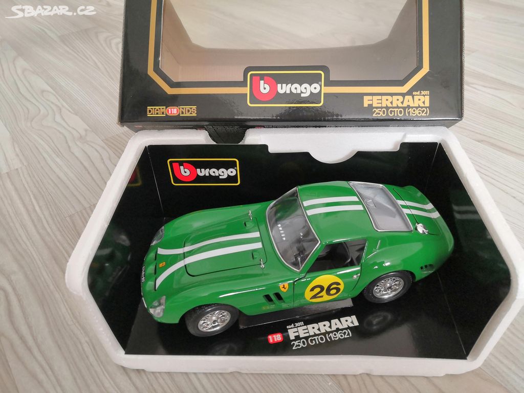 Model auta Ferrari 250 GTO 1962 1/18 Bburago TOP