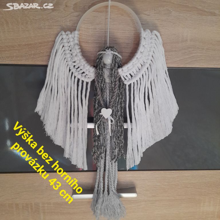 Anděl macrame