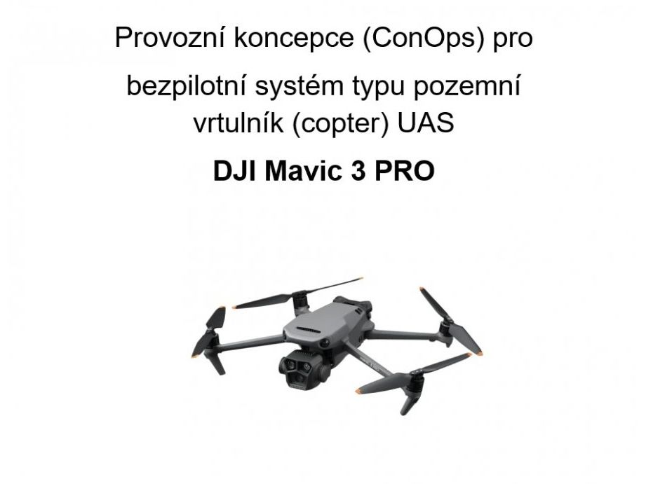 ConOps - DJI Mavic 3 (všechny verze)