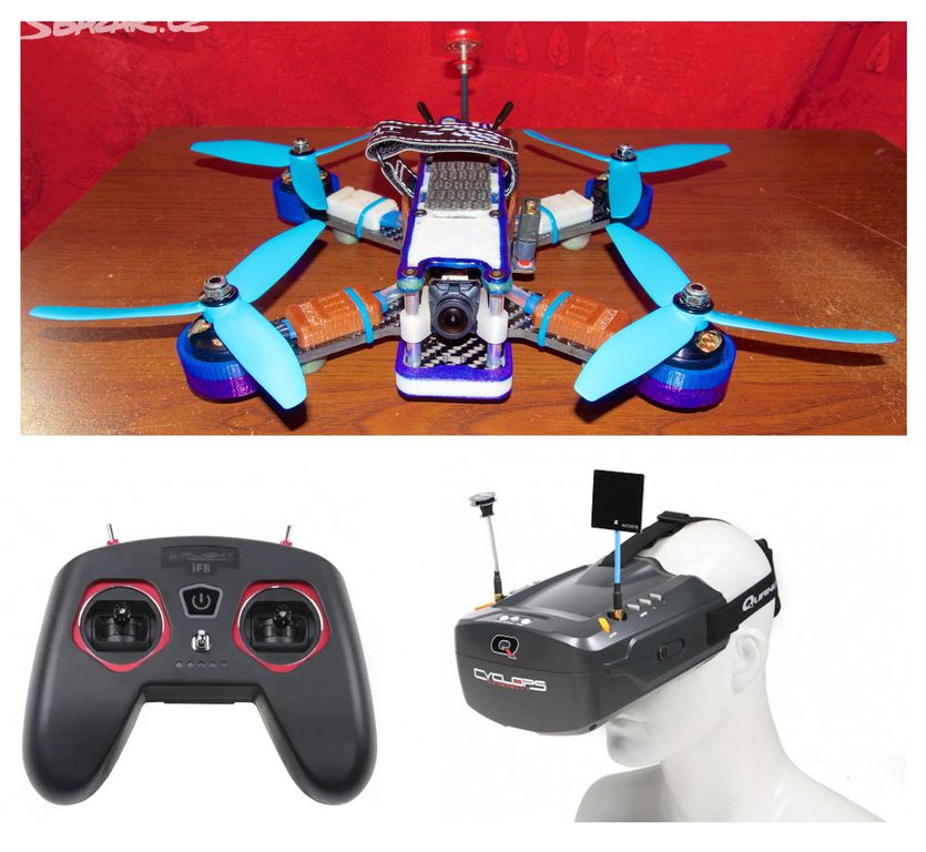 Komplet 5" FPV Dron Realacc210 Vysílačka FPV brýle