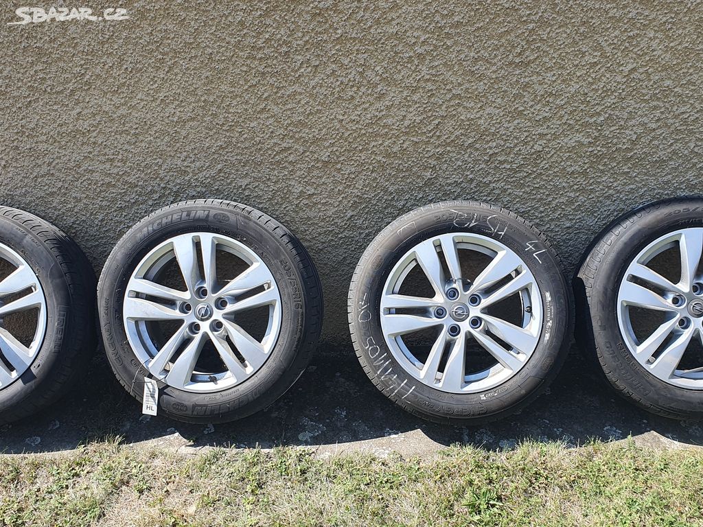 Kola Opel disky 5x105 16" + letní pneu 205/55 R16