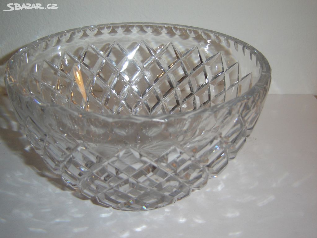 Broušené sklo Crystal Bohemia - mísa 18 cm