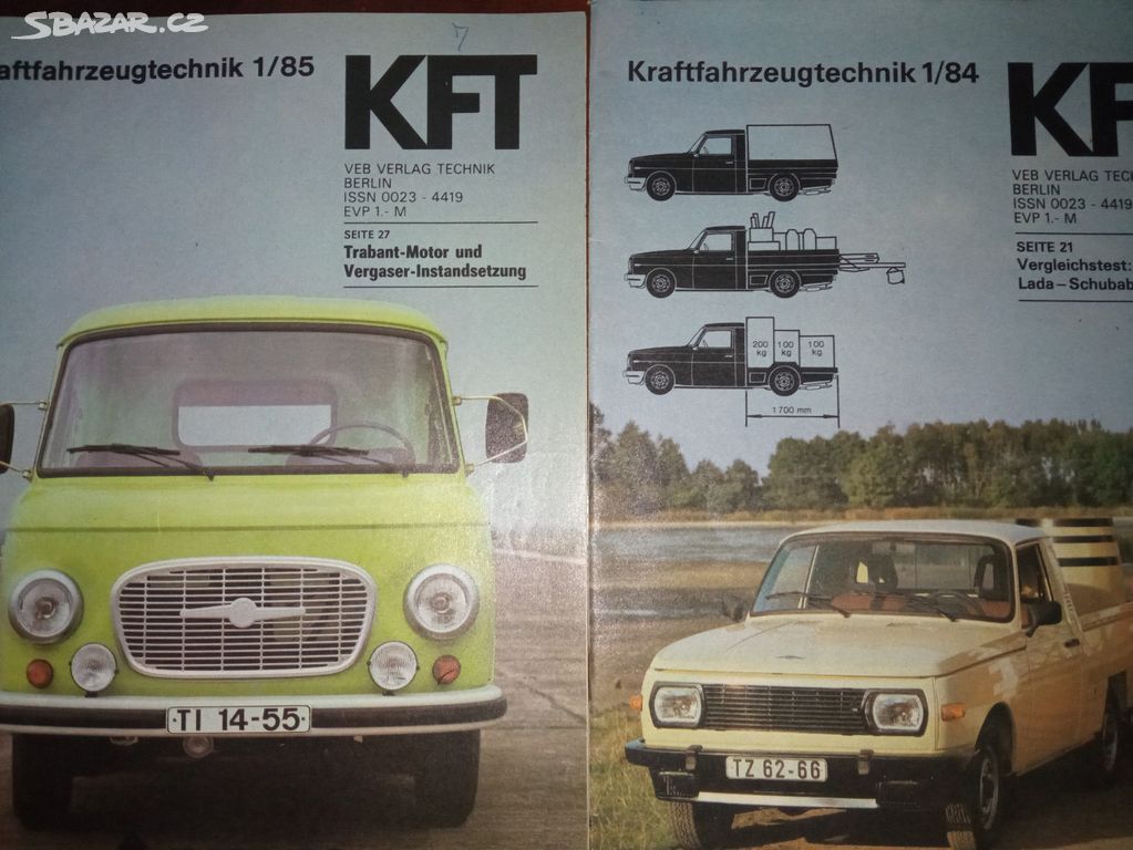 časopis motoristický NDR KFT 1984/1,1985/1
