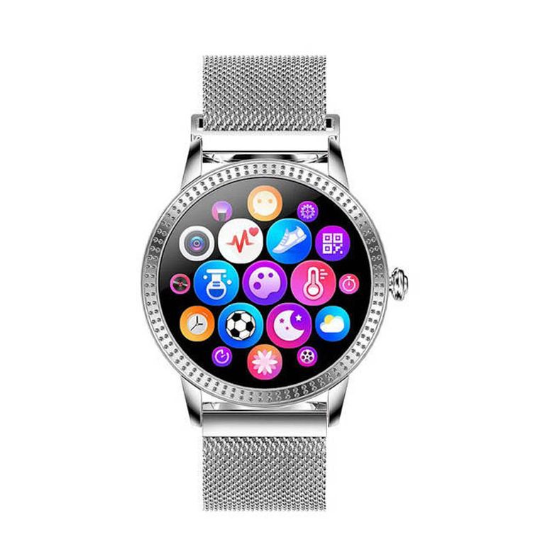 Chytré hodinky Deveroux CF18 PRO - stříbrné - nové