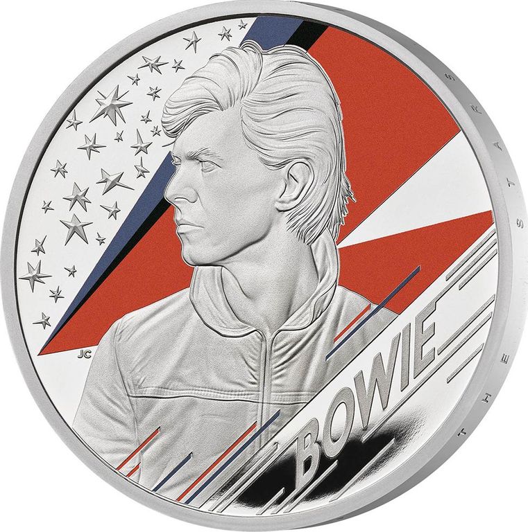 DAVID BOWIE Music Legends 1 Oz Silver Coin Proof