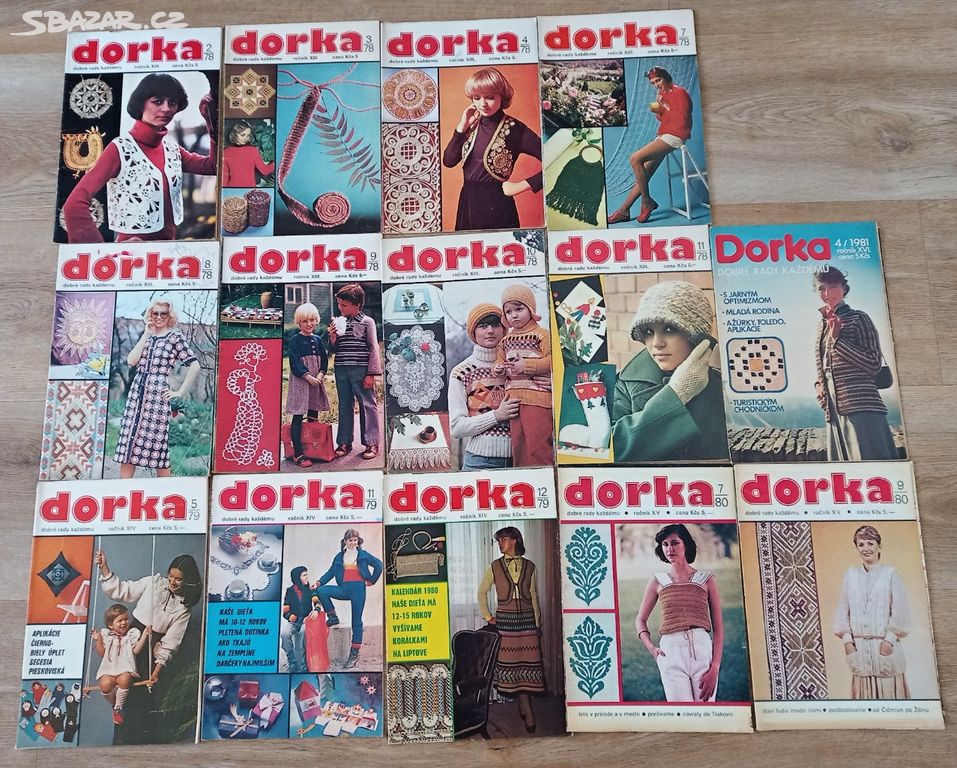 Retročasopisy Dorka - zachovalé, minulé století