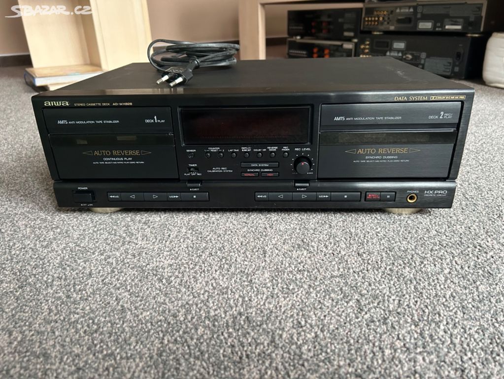 Aiwa AD-WX828 stereo double cassette deck