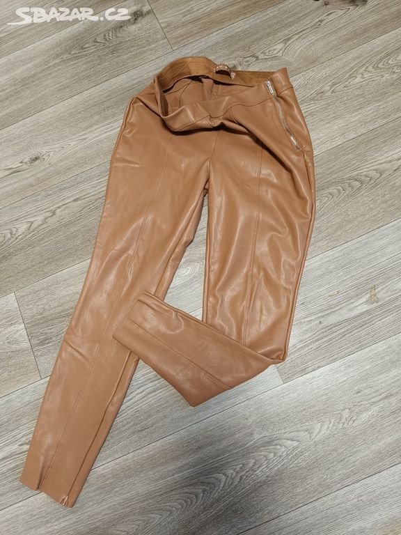Amisu dámské koženkové kalhoty velikost 42