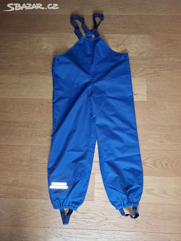 Jarní kalhoty do deště vel. 122 - 128 modré Tchibo