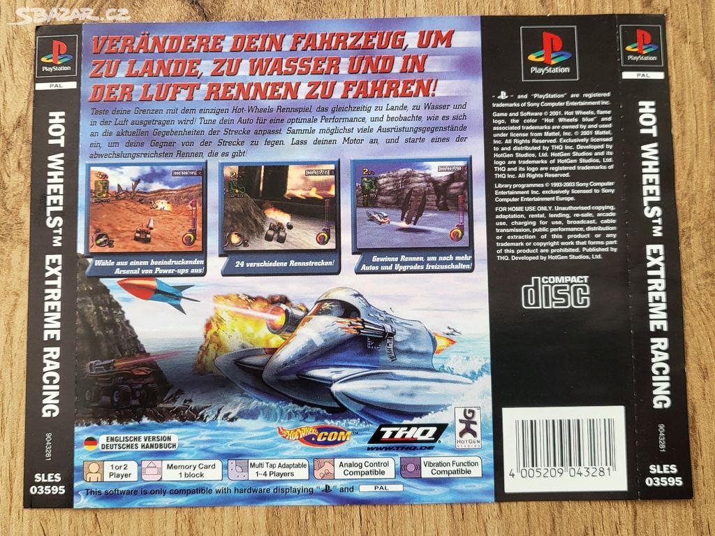 PS1 Hot Wheels Extreme Racing (cover)