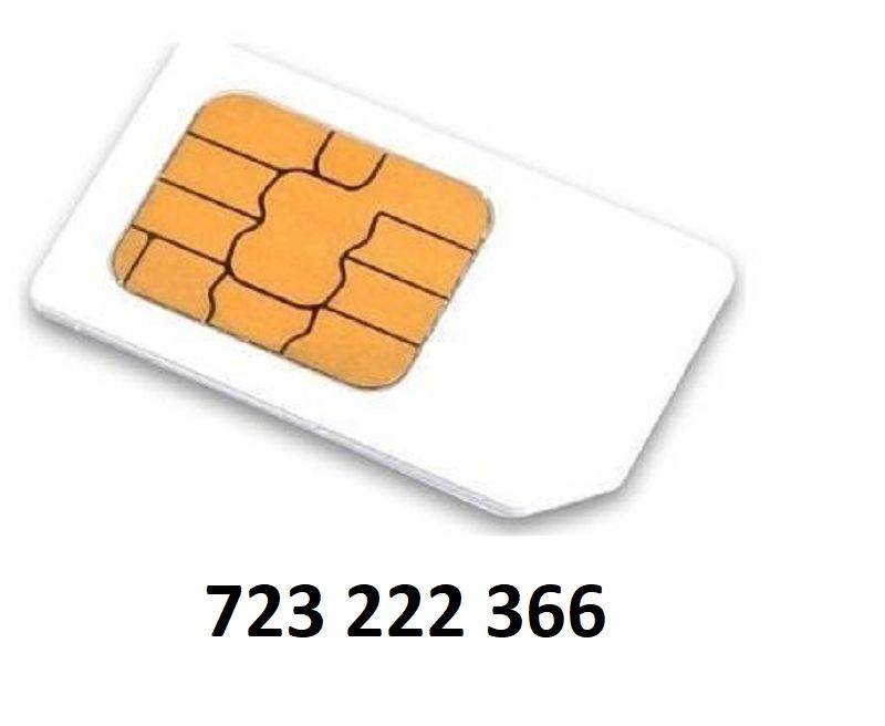 Sim karta - exkluzivní zlaté číslo: 723 222 366