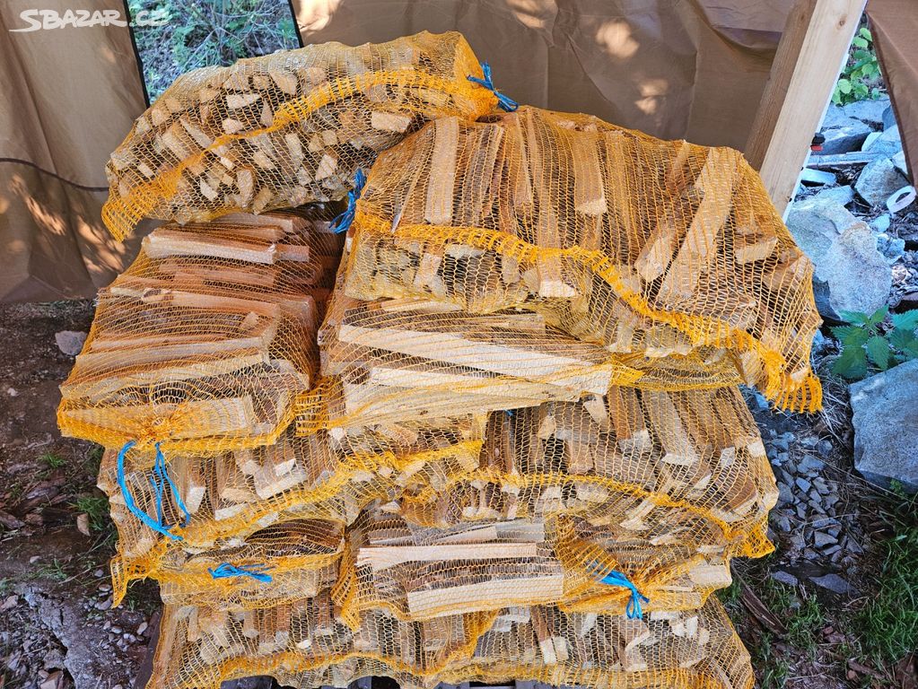 palivové dřevo pytlované - odřezky