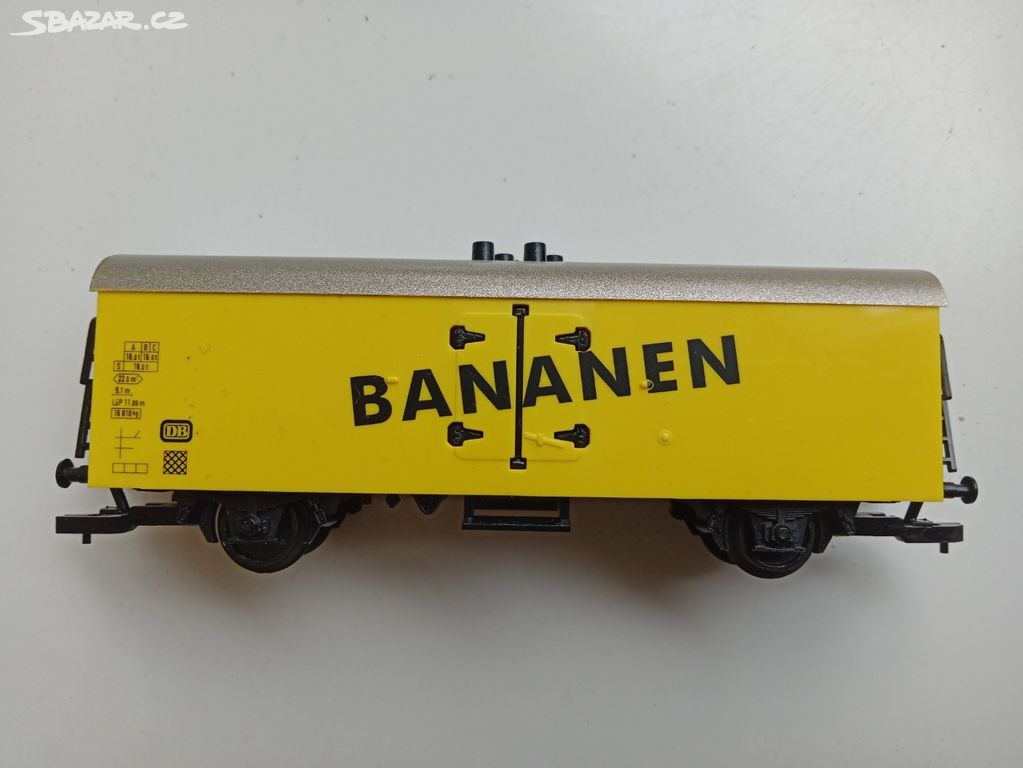 TT, dvouosý chladící vůz BANANEN, DB, Tillig
