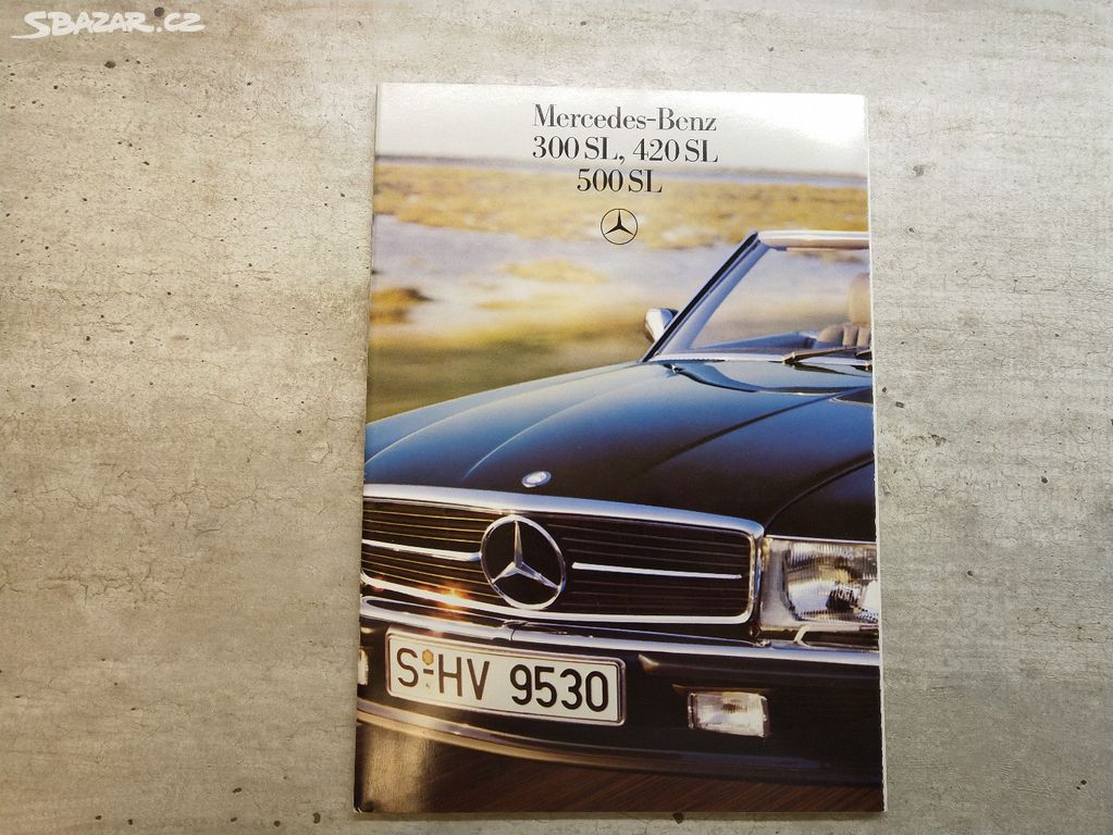 Prospekt Mercedes-Benz 300 SL, 500 SL R107 (1985)