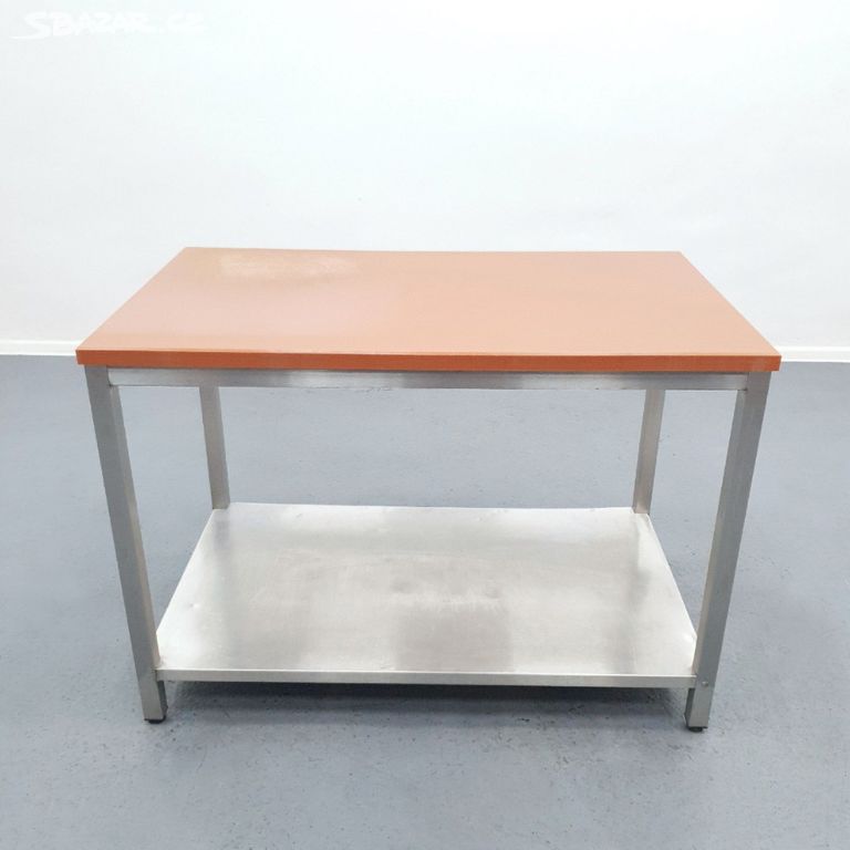 Nerezový stůl s krájecí deskou 120x70x85cm