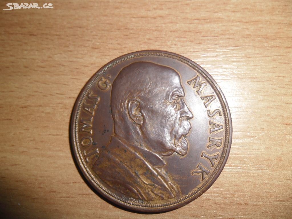 medaile Masaryk- narozeninová 1935 ( 50mm )