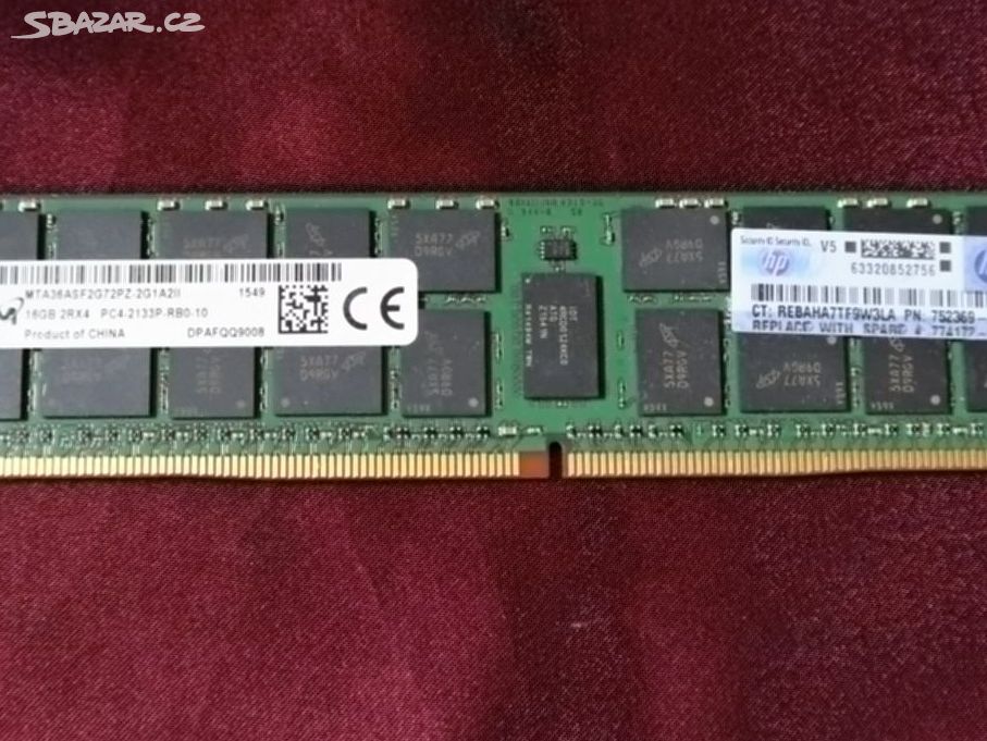 Paměť Micron DDR4 ECC PC4-2133P 16GB 2G1A2II