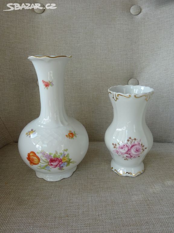 starožitné porcelánové vázy značkové
