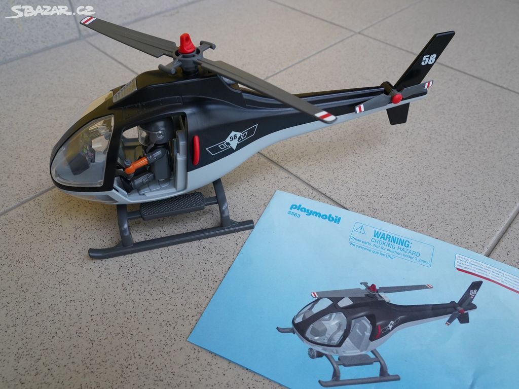 Playmobil helikoptera (vrtulník) + další figurky
