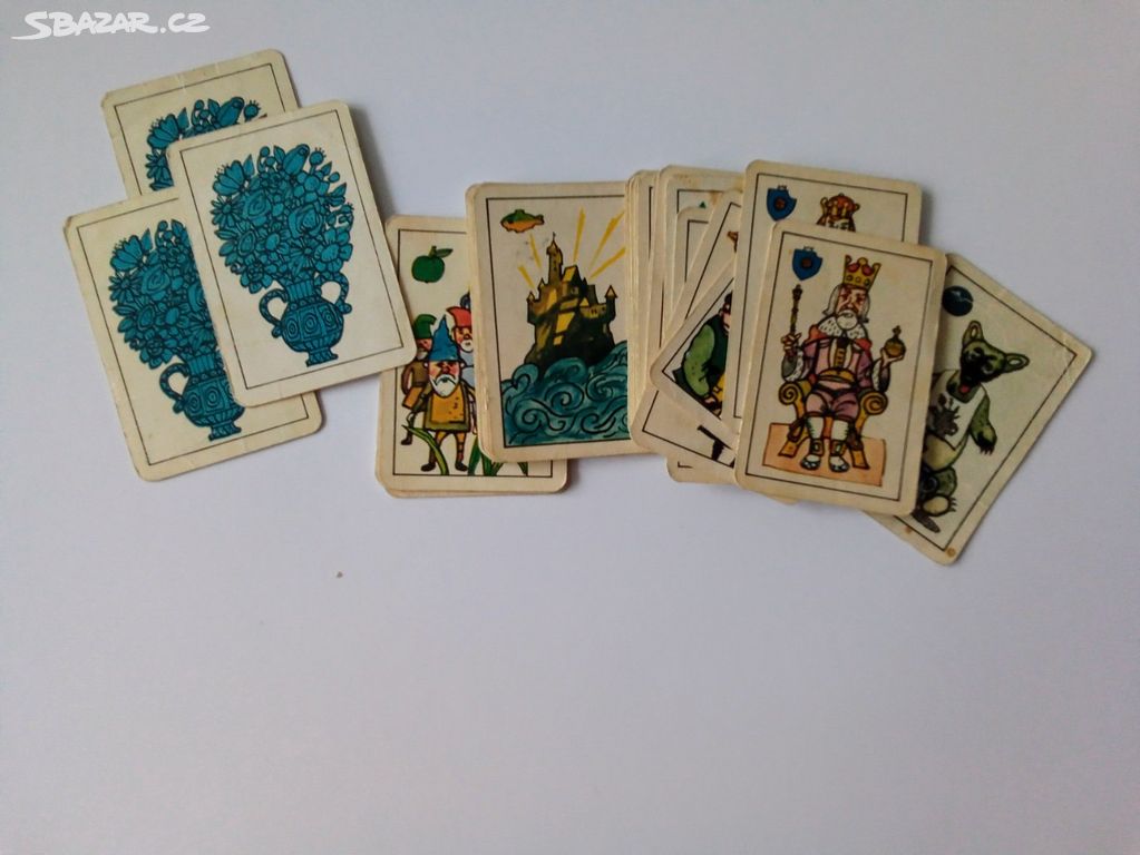 Retro hrací karty - Černý Petr