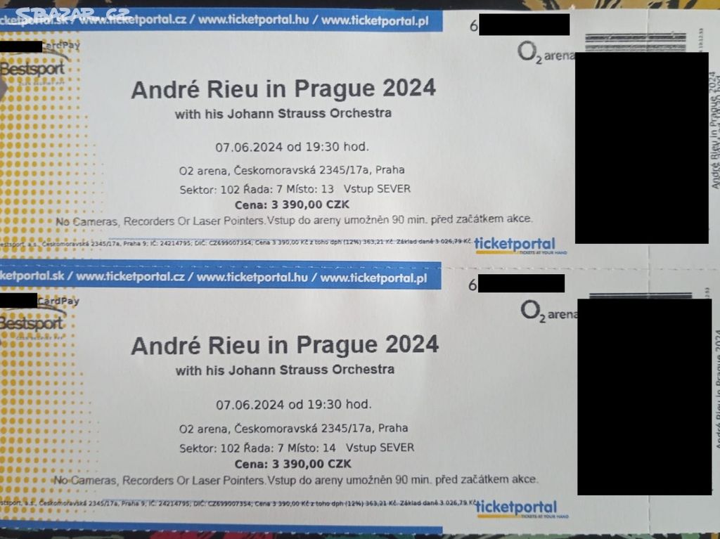 Andre Rieu, 7.6.2024, O2 Praha, předání na místě