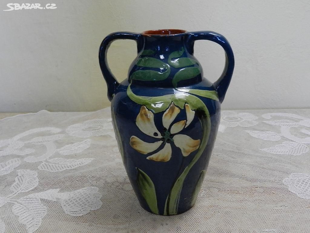 Krásná secesní keramická Váza Wranitzky