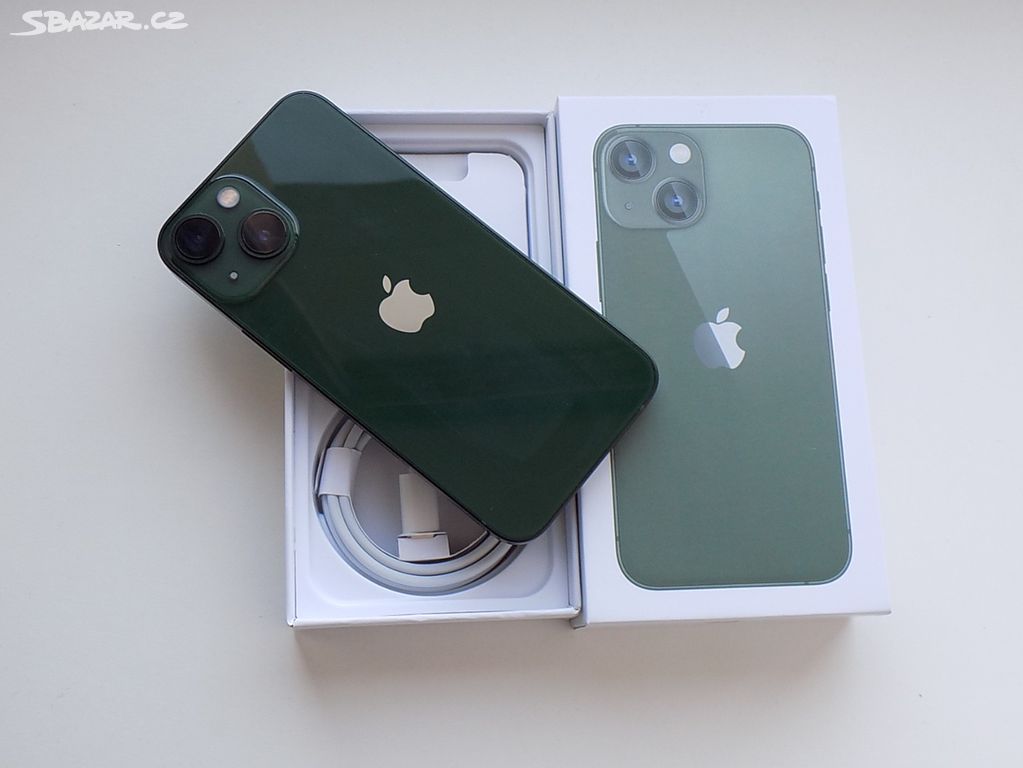 APPLE iPhone 13 mini 128GB Green - ZÁRUKA-TOP STAV
