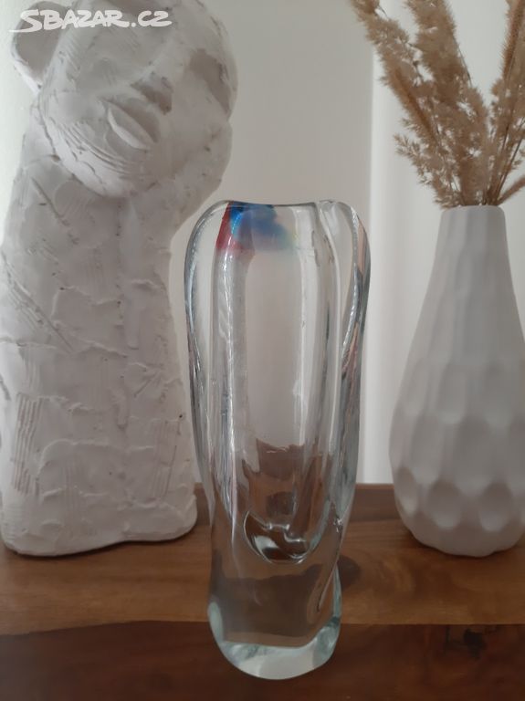 Krásná váza z hutního skla - Josef Rozínek