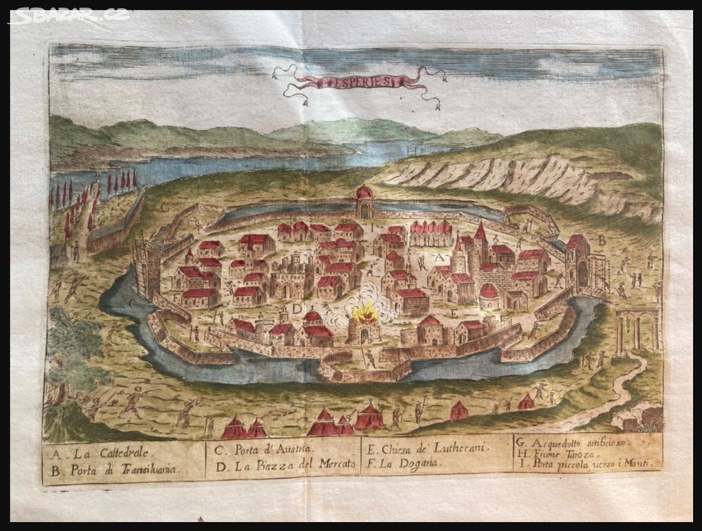 Prešov mědirytina r. 1685