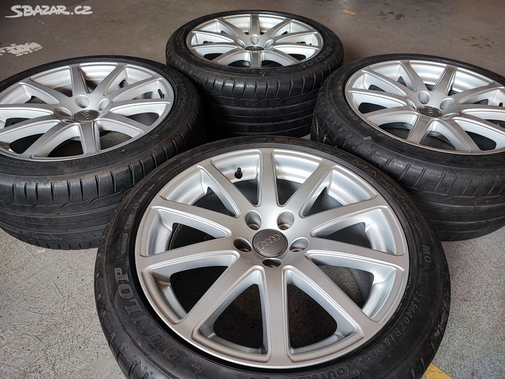 Letní alu kola 18 R18 R 5x112 Audi TT TTS ET52 9J