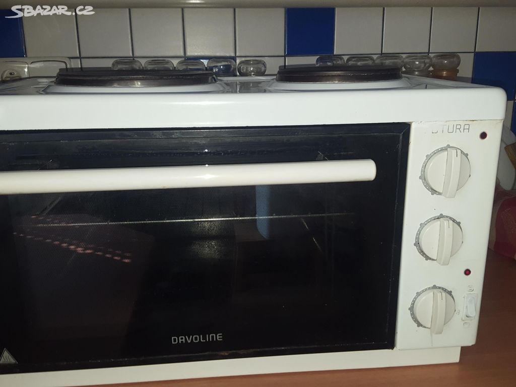 Smaltovaná trouba DAVOLINE EC 400 CHEF, 2 plotny