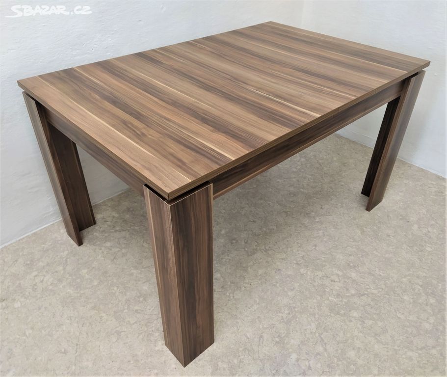 Nový rozkládací stůl OŘECH 90x140+45 cm