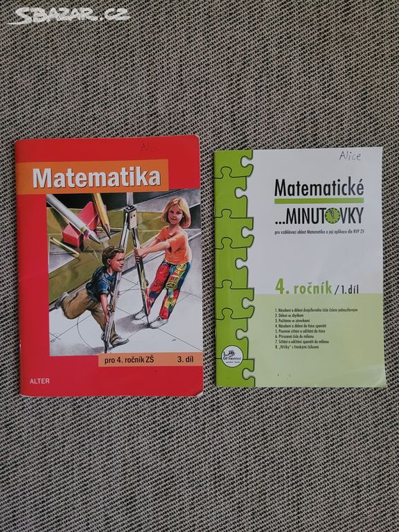 Učebnice a prac. sešit do matematiky pro 4. r. ZŠ