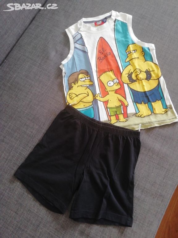 Letní set Bart Simpson vel. 122