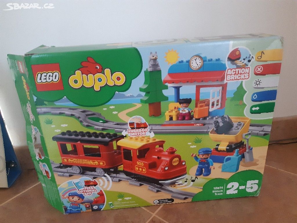 Lego Duplo, 10874 Push & Go - Parní vlak