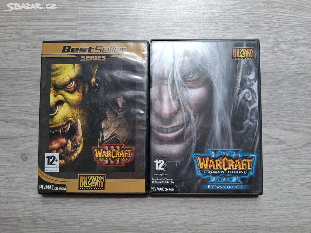 Warcraft 3 + datadisk Frozen Throne PC hry