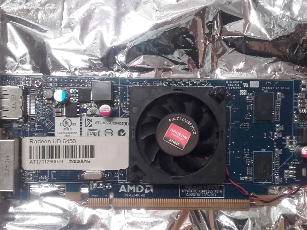 Grafická karta AMD Radeon HD6450 1GB GDDR3