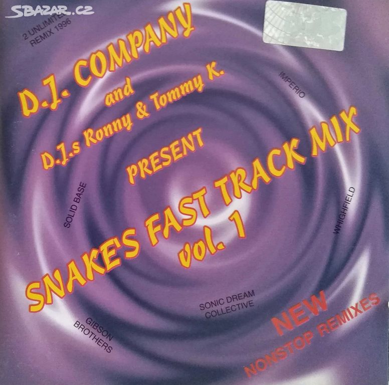 CD NonStop MIX - Snake's Fast Track Vol. 1 r.1996