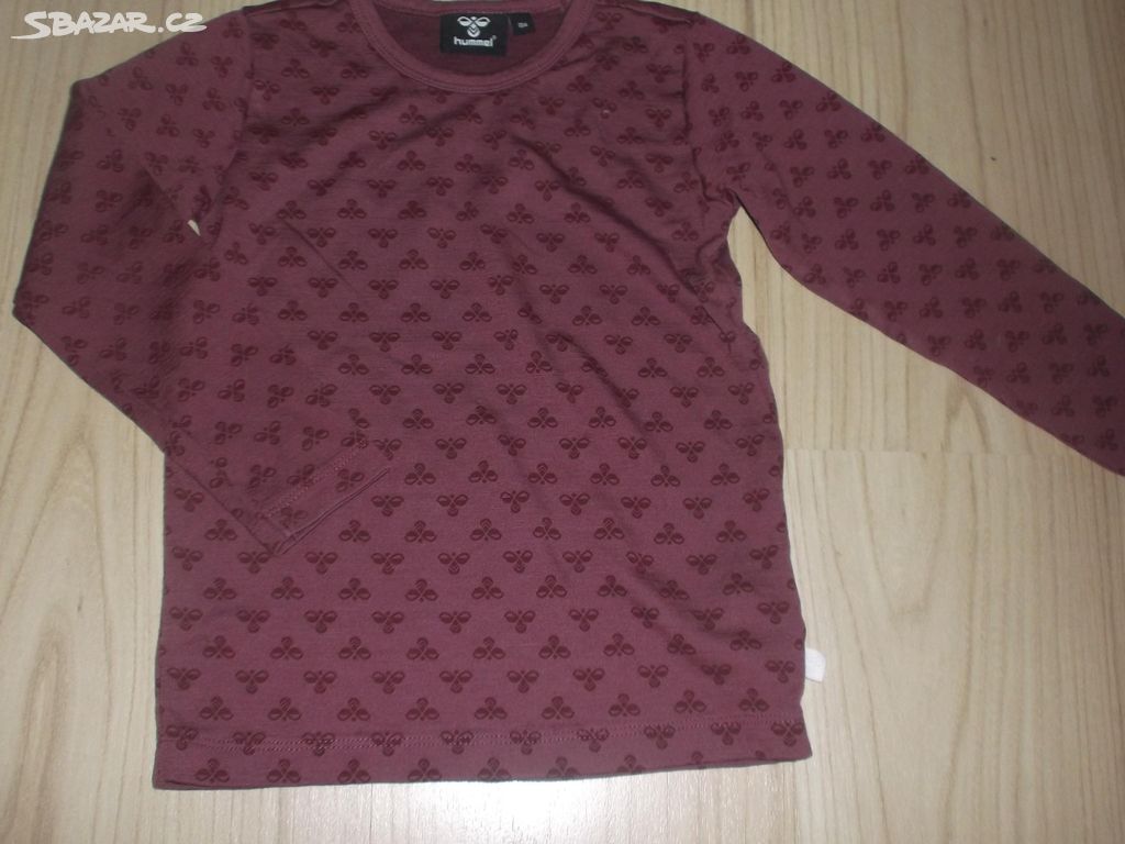 vel.104 tričko merino viskoza hummel