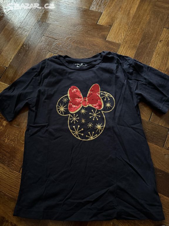 Tričko minnie mickey disney dámské černé vel. M